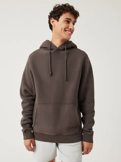 Outdoor Voices Outdoor Voices Hoodie Men's Small Charcoal Gray Pullover  Wicking Stretch